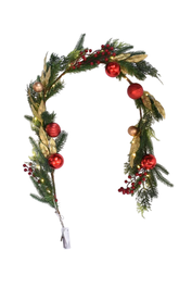 DKD Home Decor Guirnalda Navidad Tradicional Verde Rojo 2 Unidades 7 x 150 x 14 cm
