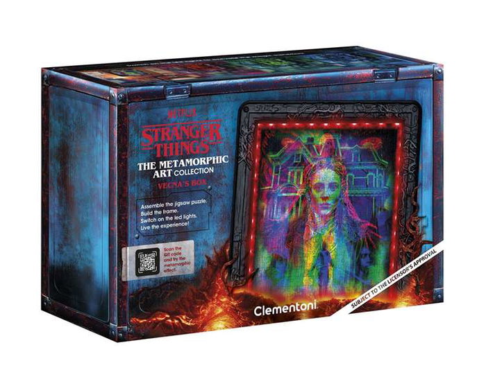 Clementoni Stranger Things Metamorphic Art Collection Puzzle Vecna con efecto luminoso 520 piezas
