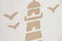 DKD Home Decor Cuadro Papel Maché PS Faro Surtido 40x60 cm