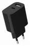 Gembird Cargador USB Universal de 2 Puertos USB-A y USB-C Negro TA-UC-2AC12-01-BK