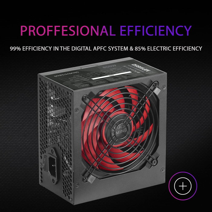 Mars Gaming MPIII850 850W ATX Negro y Rojo Mars Gaming MPIII850 850W ATX Negro y Rojo