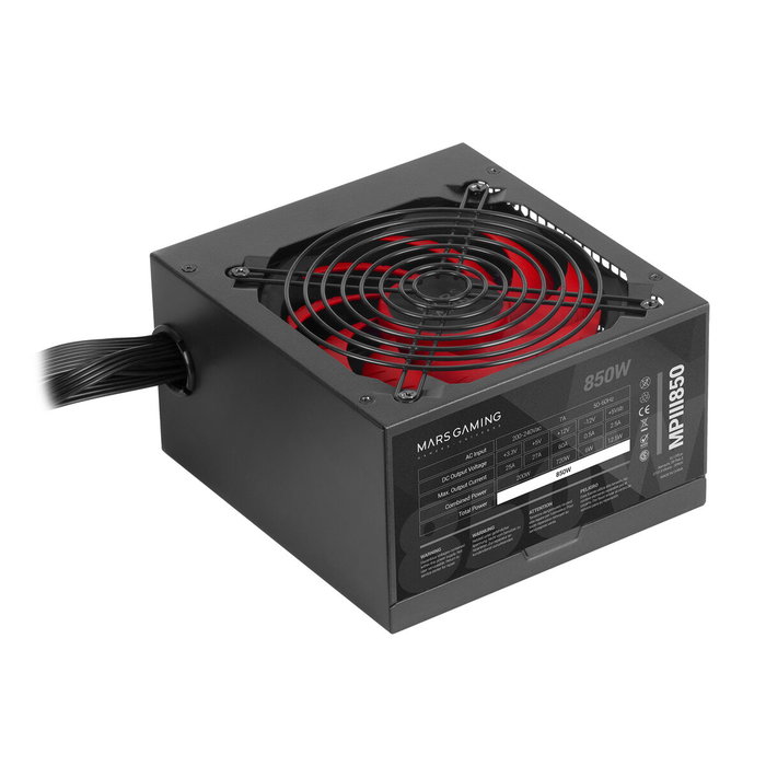 Mars Gaming MPIII850 850W ATX Negro y Rojo Mars Gaming MPIII850 850W ATX Negro y Rojo