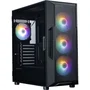 Zalman I3NEOV2FRGBBK Caja de PC Semitorre ATX sin fuente de alimentación - Negro