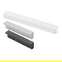 HERRAJES ALK Tirador Zamak Modelo Tizam Acabados Negro Mate, Blanco Mate, Gris Ral Distancia 128 mm
