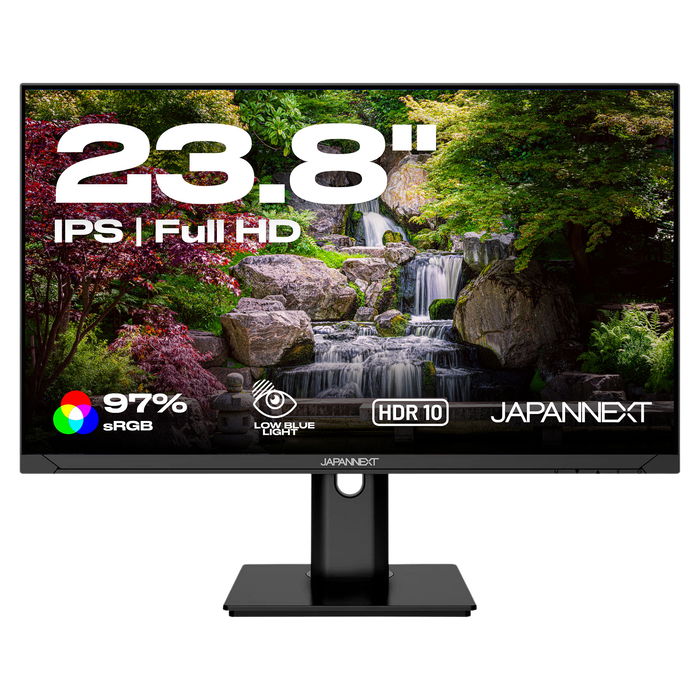 JAPANNEXT JN-IPS2382FHDR-HSP Monitor IPS 24" Full HD (1920x1080) HDR 75Hz AMD FreeSync con Altavoces, VESA y Ajuste de Altura