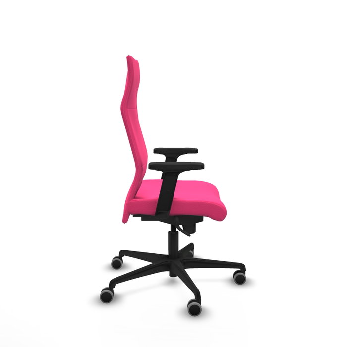 PIQUERAS Y CRESPO Sillón Albacete Rosa con Mecanismo Sincro y Brazos 2D PIQUERAS Y CRESPO Sillón Albacete Rosa con Mecanismo Sincro y Brazos 2D
