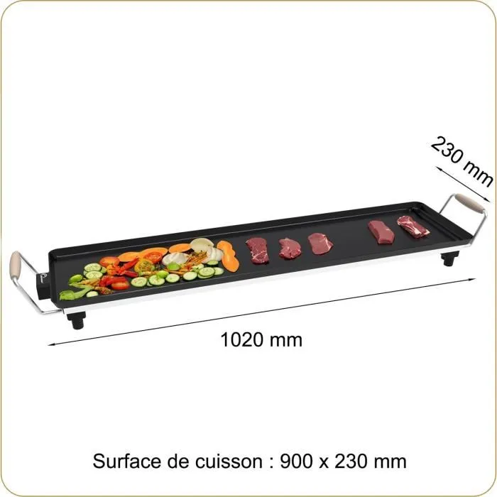 Little Balance Plancha 8742 Madera 90 Mangos de madera 2000 W 90 cm