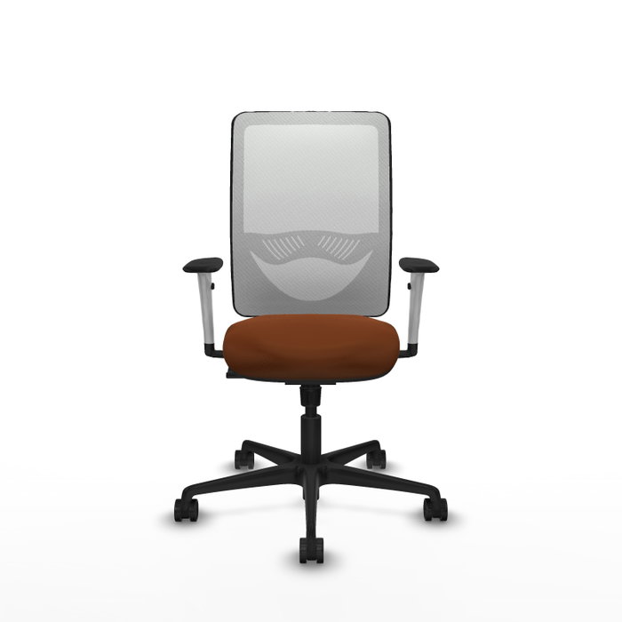 PIQUERAS Y CRESPO Silla de oficina Zulema con mecanismo Sincro, Marrón y Blanco PIQUERAS Y CRESPO Silla de oficina Zulema con mecanismo Sincro, Marrón y Blanco