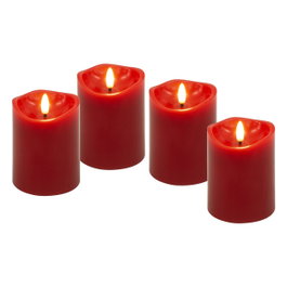 Goobay Velas LED Rojas de 10 cm