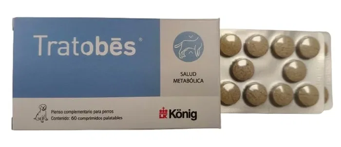 König Tratobes 60 cápsulas para control de peso en perros