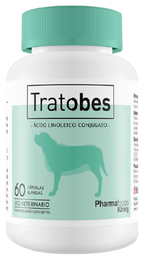 König Tratobes 60 cápsulas para control de peso en perros