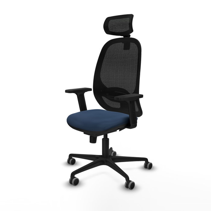 PIQUERAS Y CRESPO Silla de oficina Cilanco con mecanismo Sincro Azul marino y Negro PIQUERAS Y CRESPO Silla de oficina Cilanco con mecanismo Sincro Azul marino y Negro
