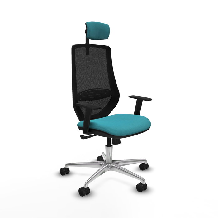 PIQUERAS Y CRESPO Silla de oficina Mardos con mecanismo Sincro, Turquesa y Negro PIQUERAS Y CRESPO Silla de oficina Mardos con mecanismo Sincro, Turquesa y Negro