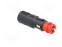 PRO CAR Enchufe de mechero de coche con borna de tornillo 8A negro