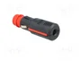 PRO CAR Enchufe de mechero de coche con borna de tornillo 8A negro