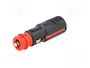 PRO CAR Enchufe de mechero de coche con borna de tornillo 8A negro