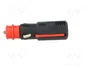 PRO CAR Enchufe de mechero de coche con borna de tornillo 8A negro