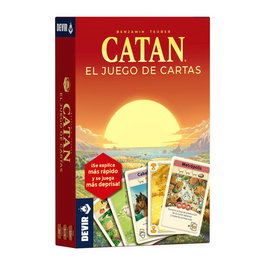 Devir - Catan Juego de Cartas, Juego de Estrategia y Recursos Portátil para 2-4 Jugadores a Partir de 10 Años, por Klaus Teuber, Editorial Kosmos