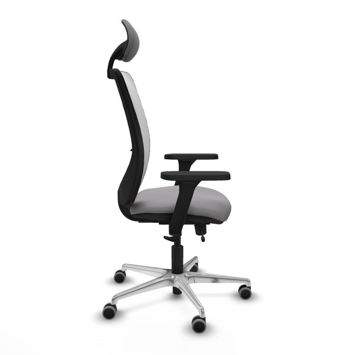 PIQUERAS Y CRESPO Silla de oficina Zulema Gris/Blanco con Mecanismo Sincro/Traslack PIQUERAS Y CRESPO Silla de oficina Zulema Gris/Blanco con Mecanismo Sincro/Traslack