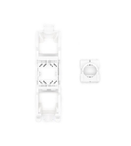 WP WPC-KEY-6AUP-TL/W Módulo de Conector de Red Keystone Cat6a Blanco