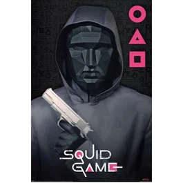 Squid Game Poster del Jefe Supervisor - Poster Juego del Calamar 91x61 cm Alta Calidad Papel Satinado Brillante Resistentes - Colores Duraderos - Colección Squid Game