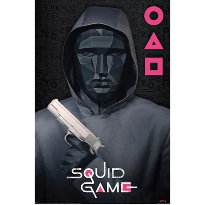 Squid Game Poster del Jefe Supervisor - Poster Juego del Calamar 91x61 cm Alta Calidad Papel Satinado Brillante Resistentes - Colores Duraderos - Colección Squid Game