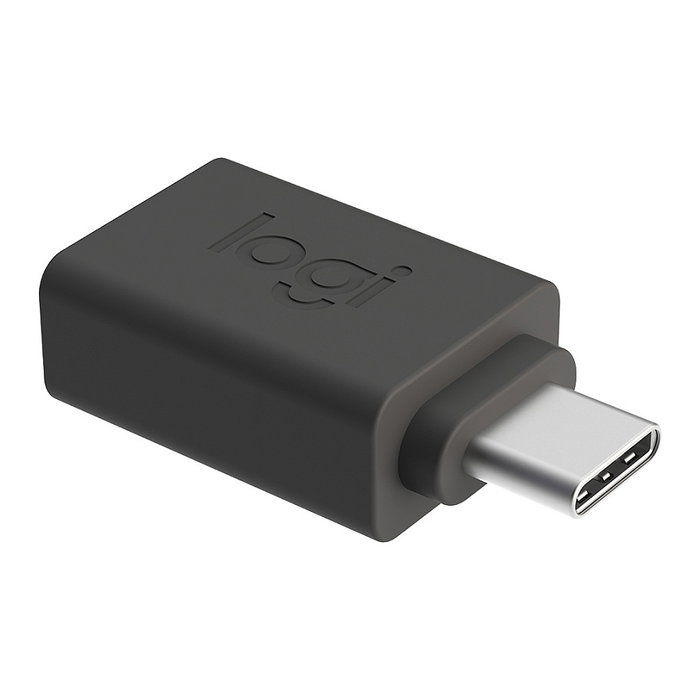 Logitech Adaptador USB-C a USB-A Grafito 956-000005