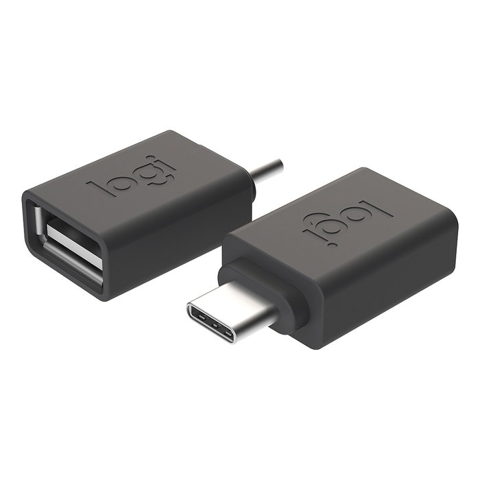 Logitech Adaptador USB-C a USB-A Grafito 956-000005