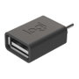Logitech Adaptador USB-C a USB-A Grafito 956-000005