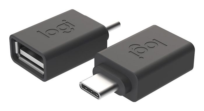 Logitech Adaptador USB-C a USB-A Grafito 956-000005