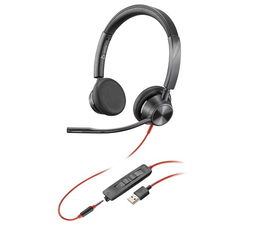 HP Blackwire 3325 USB-A Headset Auriculares para Llamadas con Cable, Comodidad y Calidad de Audio