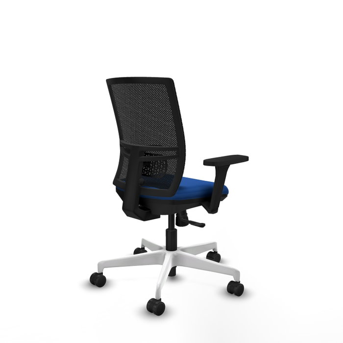 PIQUERAS Y CRESPO Silla de oficina Yunquera Azul y Negro con Mecanismo Sincro