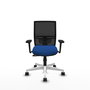 PIQUERAS Y CRESPO Silla de oficina Yunquera Azul y Negro con Mecanismo Sincro