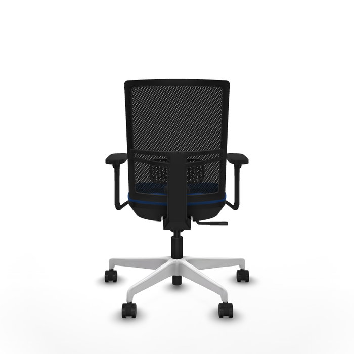 PIQUERAS Y CRESPO Silla de oficina Yunquera Azul y Negro con Mecanismo Sincro