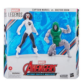 HASBRO Figura Captain Marvel vs Doctor Doom Beyond Earths Mightiest Los Vegadores Avengers Marvel 15cm