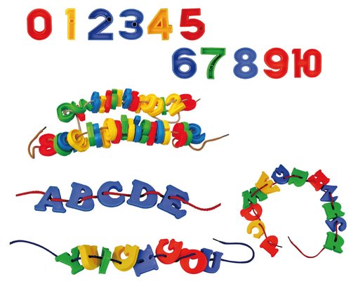 SMART Juego Smart Letras Ensartables de Plástico Bolsa de 156 unidades SMART Juego Smart Letras Ensartables de Plástico Bolsa de 156 unidades