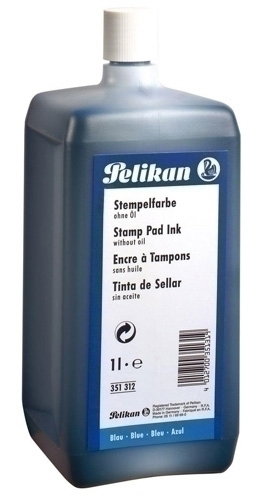 Pelikan Tinta para Tampón Azul 1 Litro