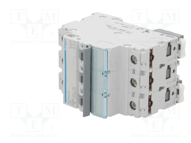 HAGER Interruptor magnetotérmico NCN 3 polos 6A 10kA