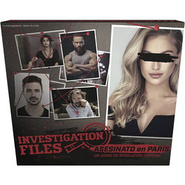 Investigation Files Juego de Mesa: Asesinato en París, Juego de Misterio y Deducción para Mayores de 14 Años