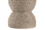 DKD Home Decor Lámpara de Sobremesa Cuerda Dolomita Natural