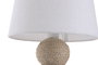 DKD Home Decor Lámpara de Sobremesa Cuerda Dolomita Natural
