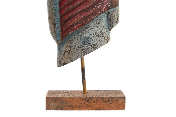 DKD Home Decor Figura Buda de Mango y Hierro, Surtido de 2 Unidades