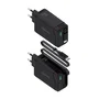 Aisens Cargador GaN 65W con Cable Retráctil USB-C y 3 Puertos
