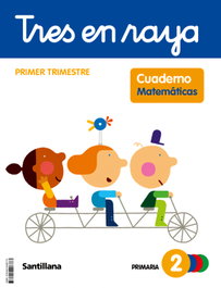 SANTILLANA, CUADERNO MATEMÁTICAS 1-2ºPRIMARIA. TRES EN RAYA. GLOBALIZADO 2023