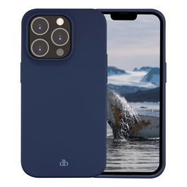dbramante1928 Funda para Apple iPhone 14 Pro - Silicona - Resistente a Impactos y Rayones - Compatible con Carga Inalámbrica - Azul Pacífico - 15.5 cm (6.1")