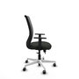 PIQUERAS Y CRESPO Silla de oficina Zulema con mecanismo Sincro/Traslack, Negro/Gris