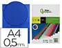 Liderpapel Tapas Polipropileno A4 0.5mm Azul Opaco Paquete 100 Unidades