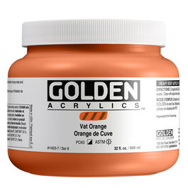 Golden Heavy Body Colores Acrílicos Naranja Iva 946 ml