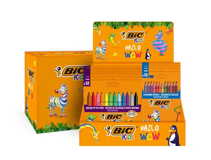Bic Expositor sobremesa Kids coloreado infantil Bic Expositor sobremesa Kids coloreado infantil