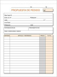 Talonario Pedidos 4º Natu Dupli Loan (Set de 10)